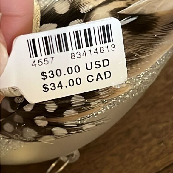 Anthropologie Glass Partridge with Pear Ornament - Picture 5 of 5